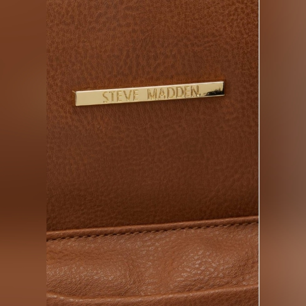 Steve Madden Camel Leather Backpack - Picture 5 of 7